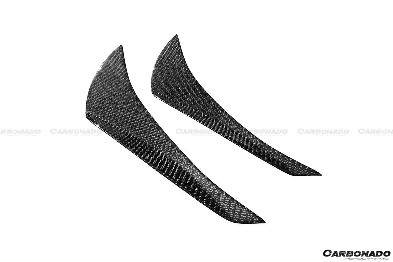 2012-2014 Scion FRS / Toyota GT86/ Subaru BRZ RBY1 Style Carbon Fiber Front Bumper Canards - Carbonado Aero