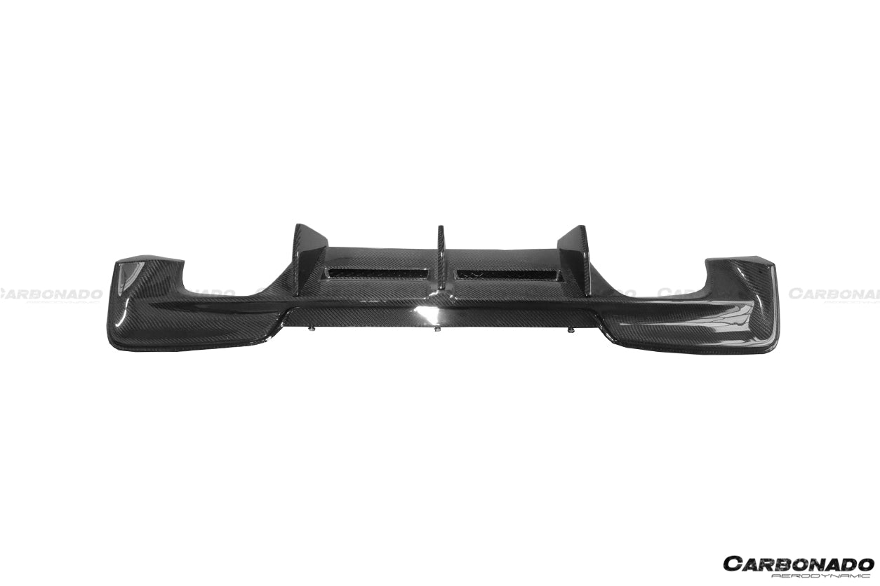 2008-2013 BMW 1M RZ Style Carbon FIber Rear Lip - Carbonado
