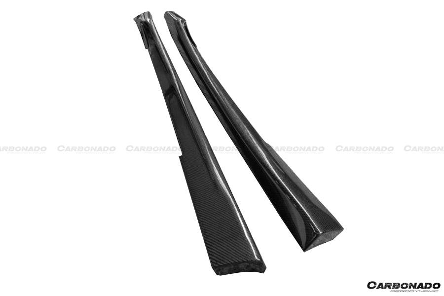 2008-2020 Nissan GTR R35 CBA/DBA/EBA BS Style Carbon Fiber Side Skirts - Carbonado Aero