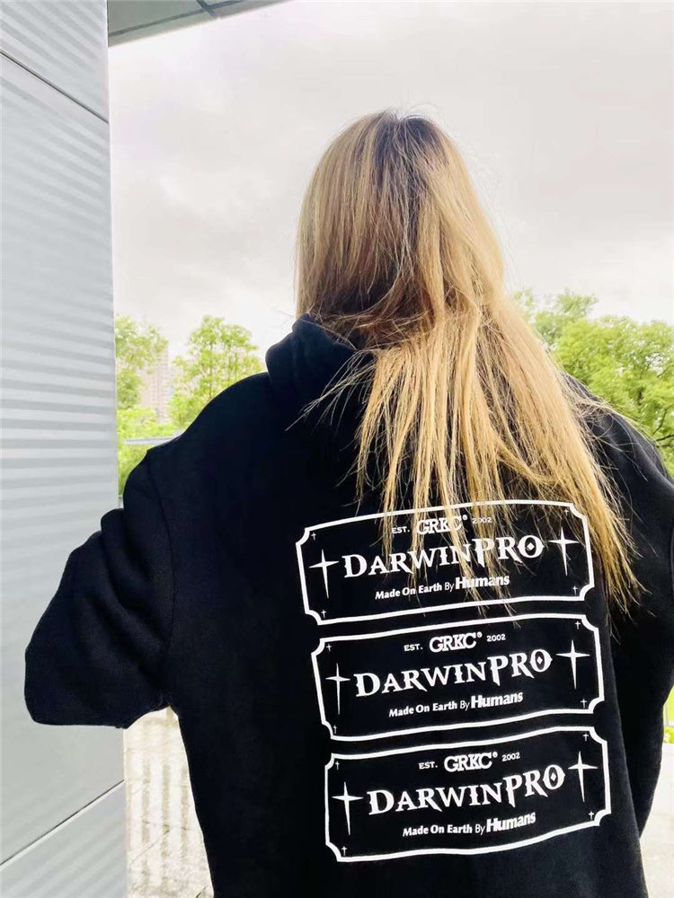 GRKC X DARWINPRO DG OVERSIZED HOODY- BLACK - DarwinPRO Aerodynamics