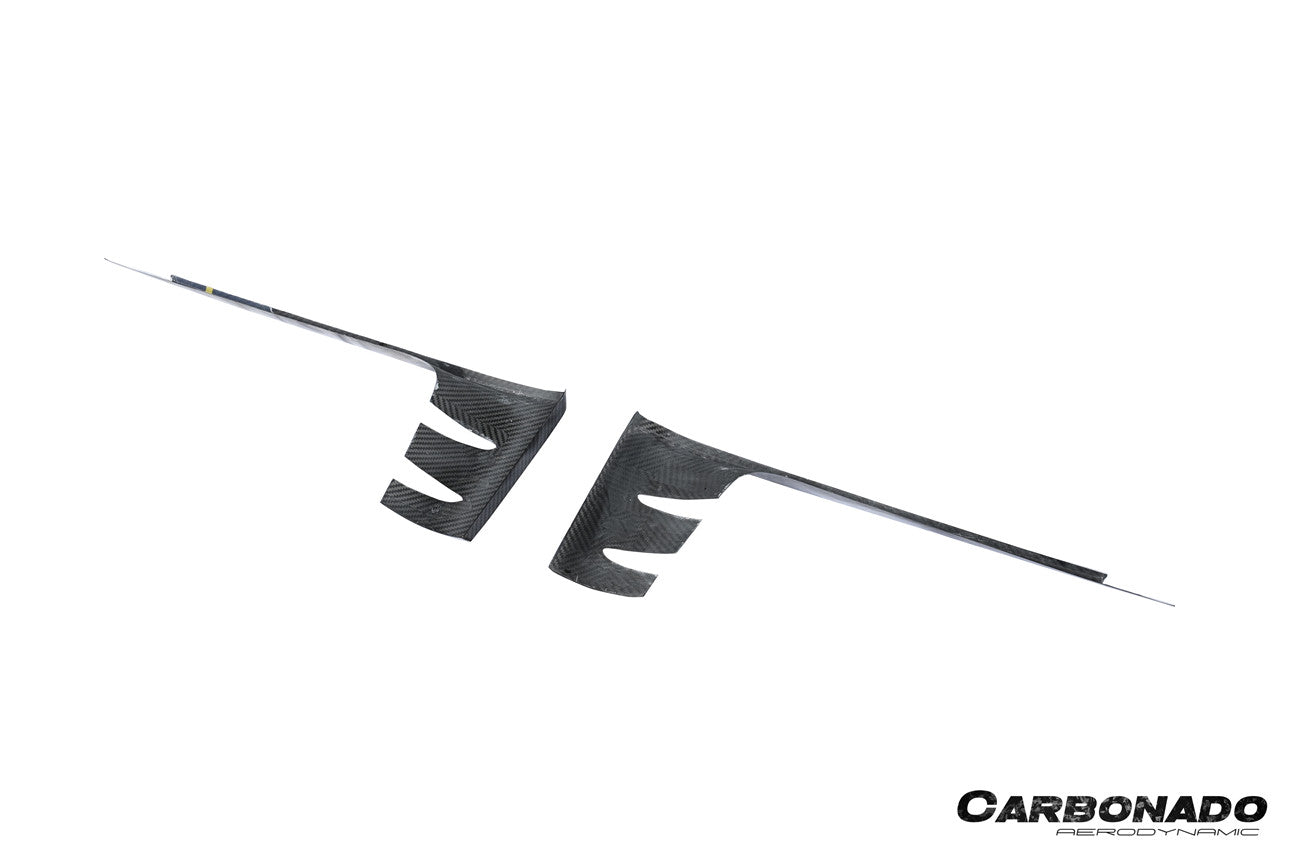 2024-2025 Porsche 9Y0.2 Cayenne S Coupe E-Hybrid OEM Style Dry Carbon Fiber Front Bumper Side Vent Cover