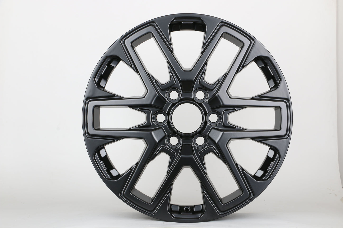 E208 Satin Black 20x7.5 ET60 6.139 - Square Set (4 Wheels)