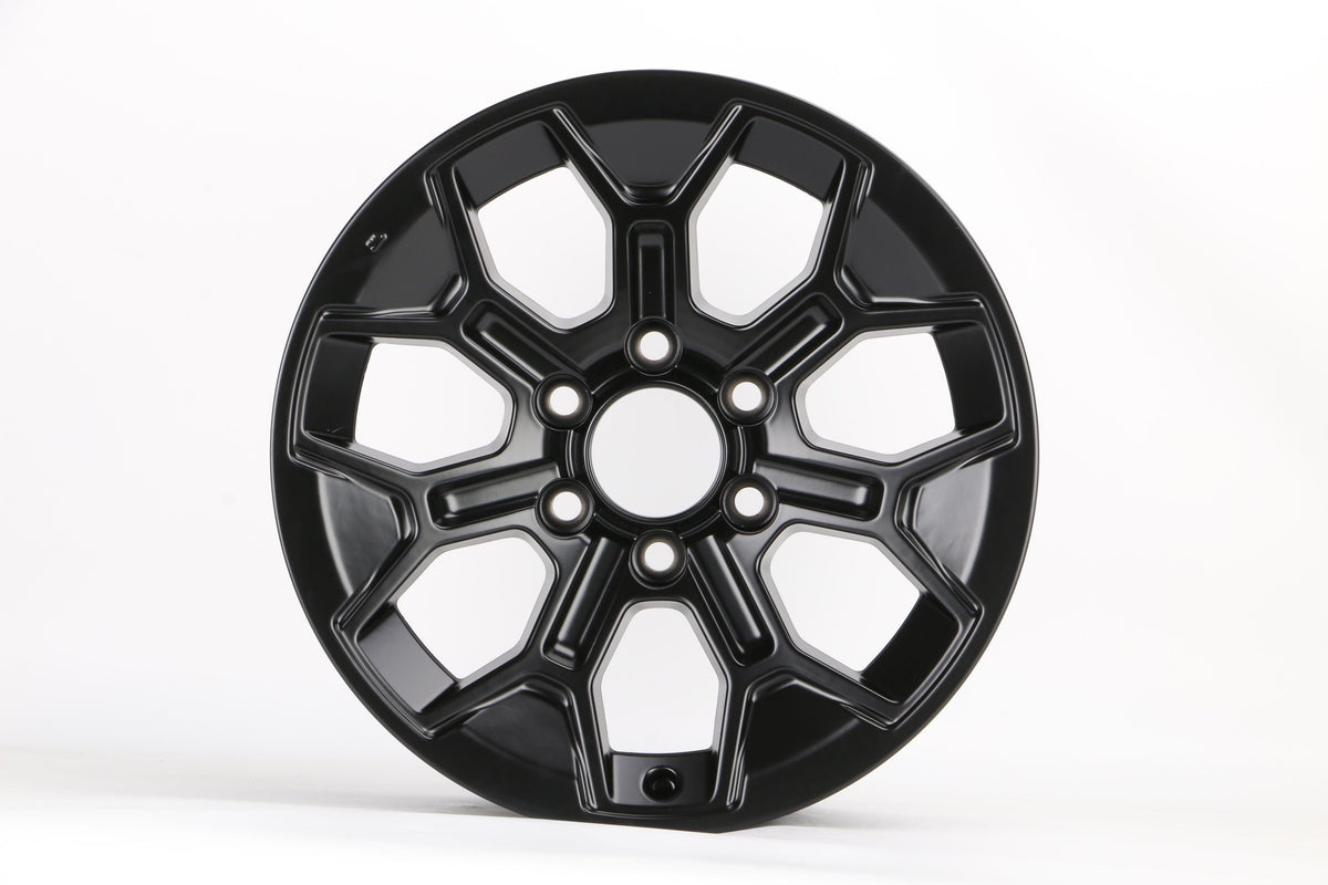 E231 Satin Black 17x8.0 ET0 6.139 - Square Set (4 Wheels)