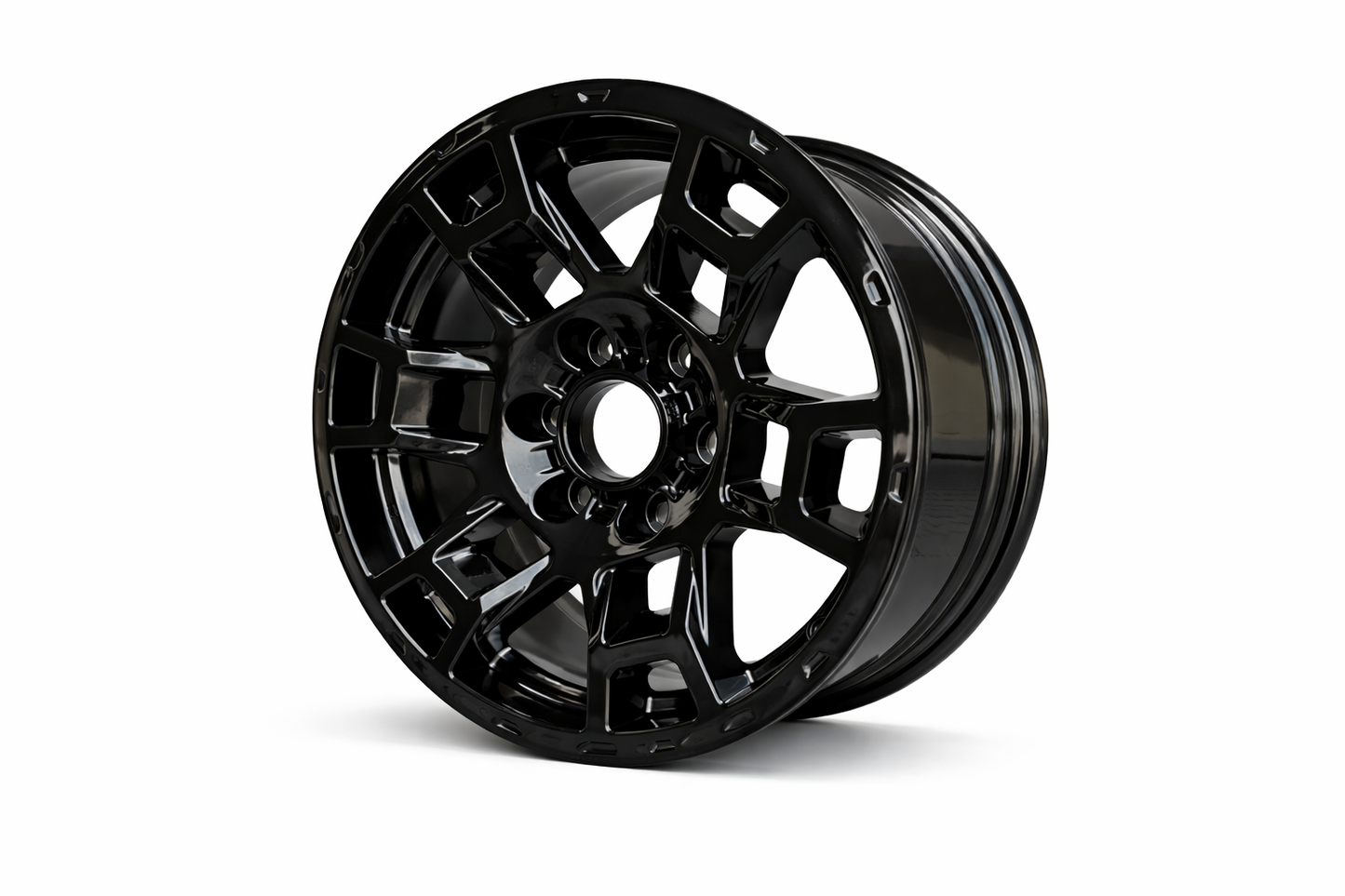 E260 Gloss Black 17x7.0 ET4 6.139 - Square Set (4 Wheels)