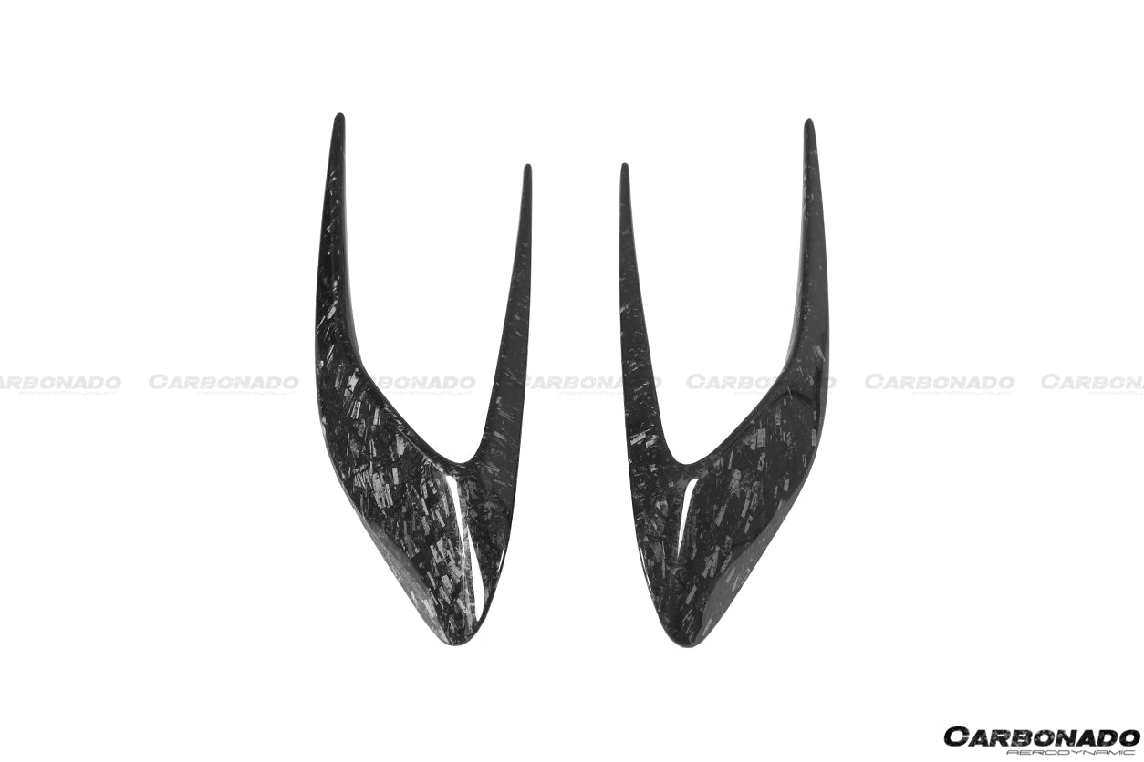 2015-2020 Ferrari 488 GTB/Spyder MSY Style Carbon Fiber Side Air Intake Flaps - Carbonado