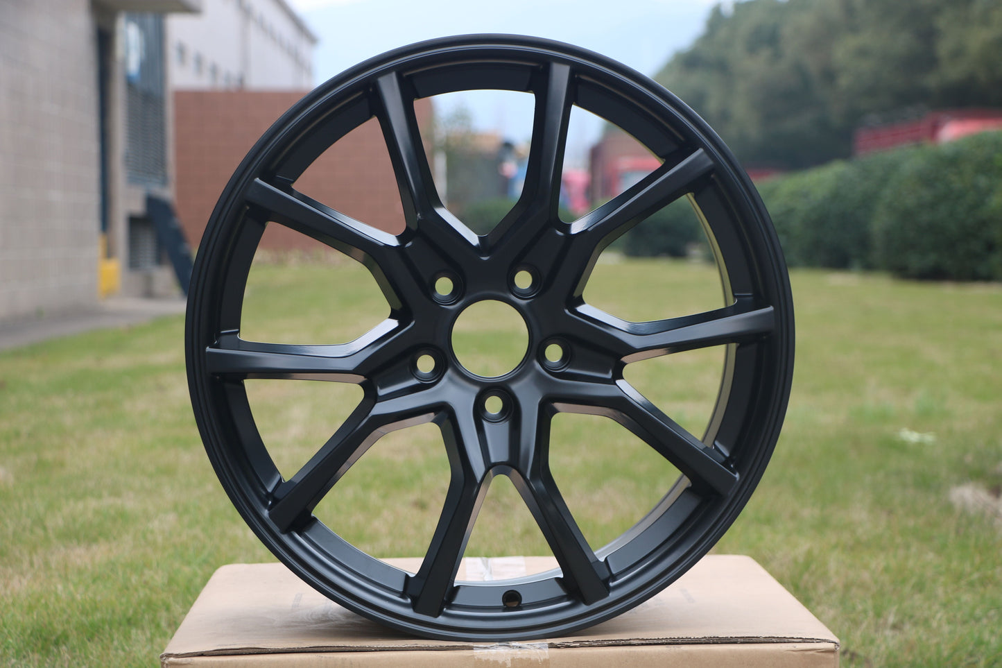 E314 Satin Black 18x8 ET41 5.114 – (Square Set of 4)