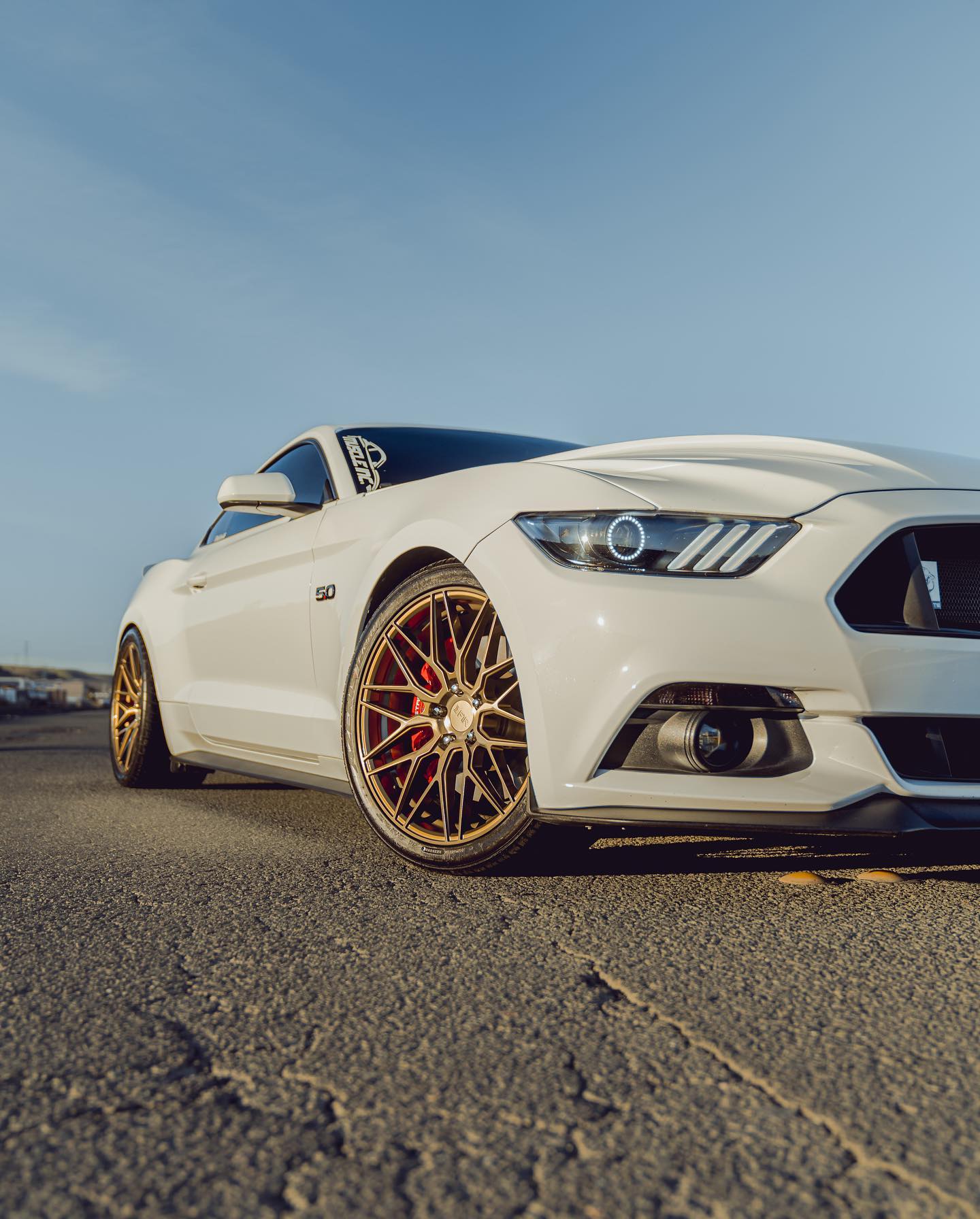 18" F1R F103 Brushed Bronze 5x112 ( Square Setup ) ( Set of 4 )