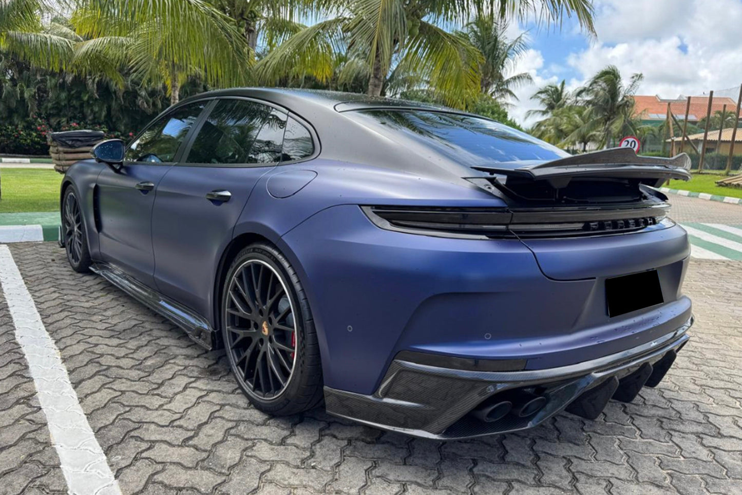 2024-2026 Porsche Panamera 976 OD Style Dry Carbon Fiber Trunk Spoiler