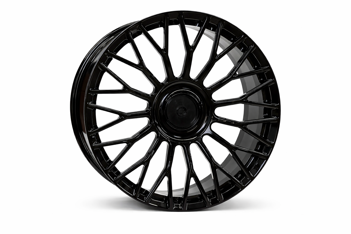 E483 Gloss Black 22x9 / 22x10.5 5x112/5x120 Staggered Wheels ET25/ET35 CB72.56 ET25 / ET35 β Set of 4