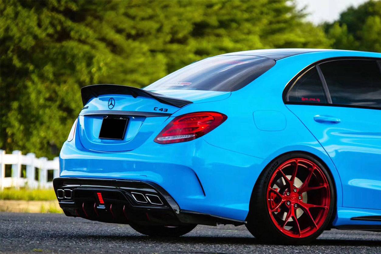 2015-2021 Mercedes Benz C63 AMG C-Class W205 Sedan RT Style Trunk Spoi EUDM Autosports 2015-2021 Mercedes Benz C63 AMG C-Class W205 Sedan RT Style Trunk Spoi EUDM Autosports