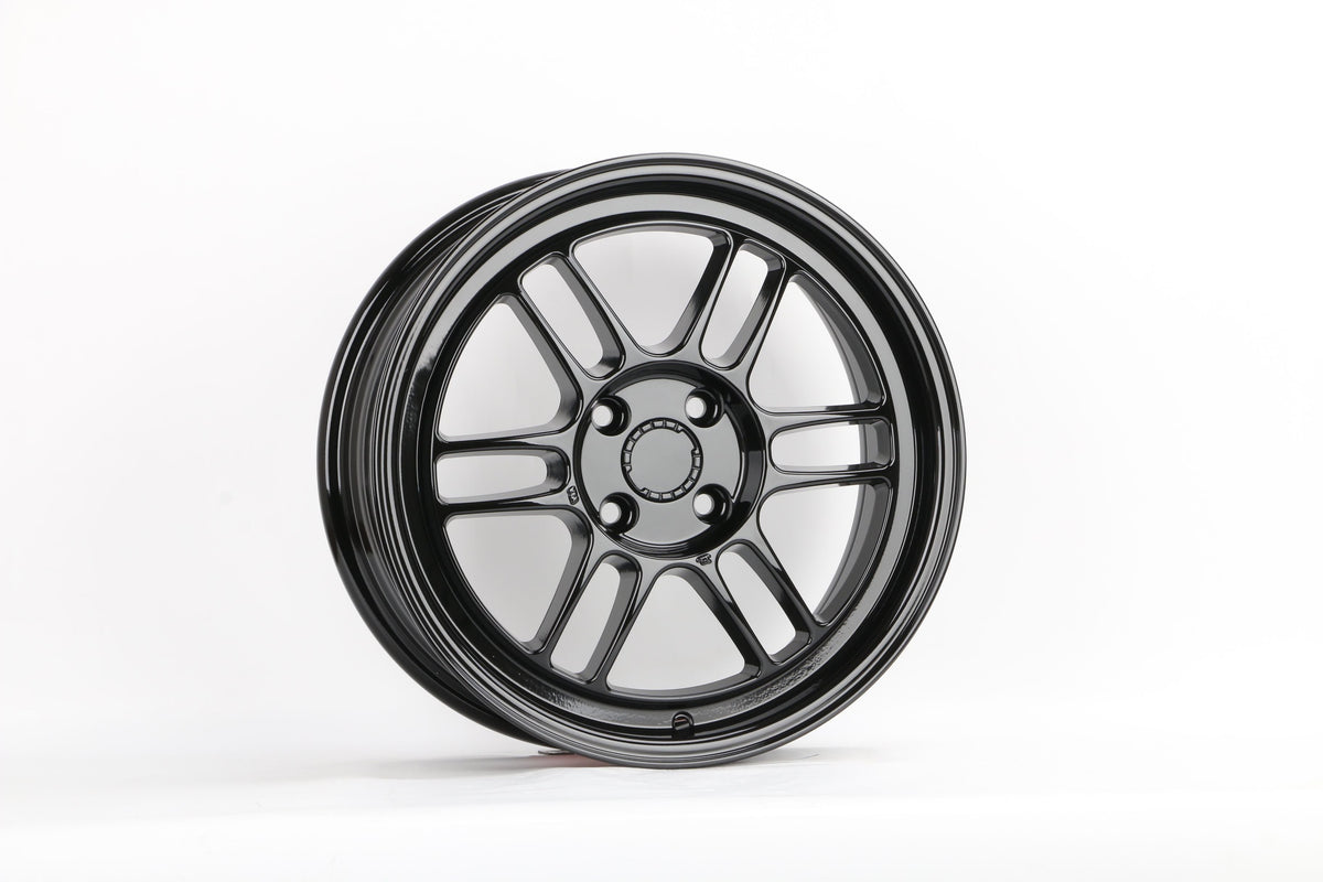 E509 Gloss Black 16x7 5x100 Square Wheels ET35 β Set of 4