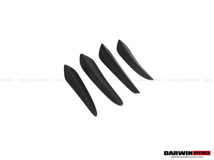 2016-2019 Porsche 911 991.2 Turbo/S BKSS Style Carbon Fiber Front Canards - DarwinPRO Aerodynamics