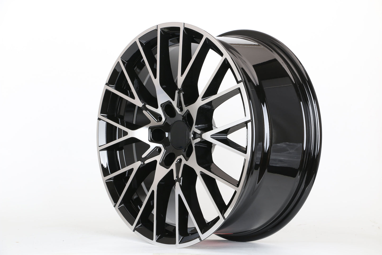 E701 Black Machined Face 19in Staggered Set 8.5 ET35 / 9.5 ET35 5.120 (4 Wheels)