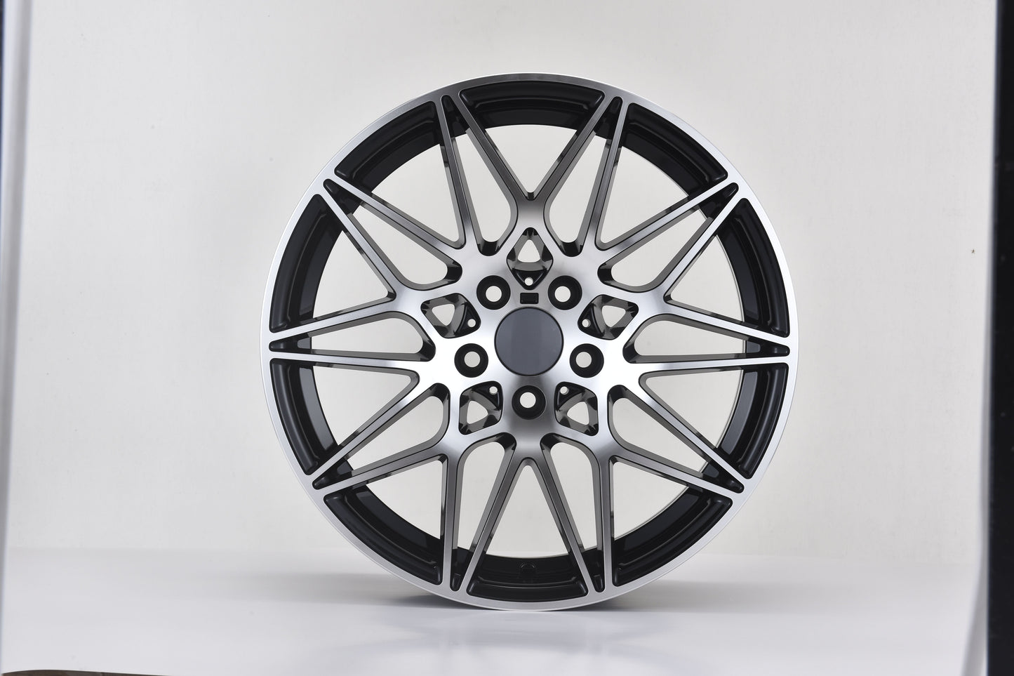 E709 Black Machined Face 19x8.5 ET35 5.120 - Square Set (4 Wheels)