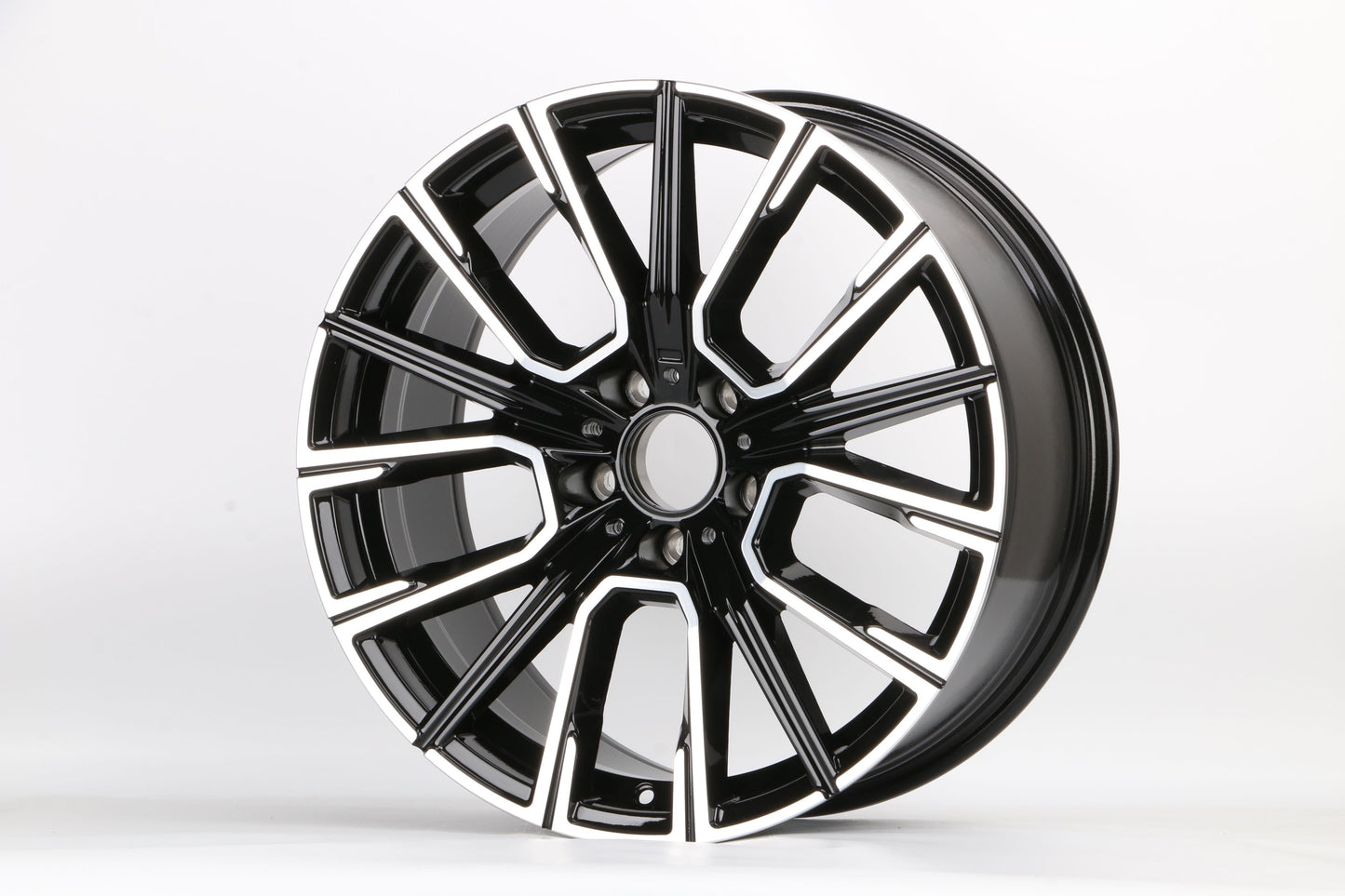 E713 Black Machined Face 18x8.5 ET30 5x120 – (Square Set of 4)