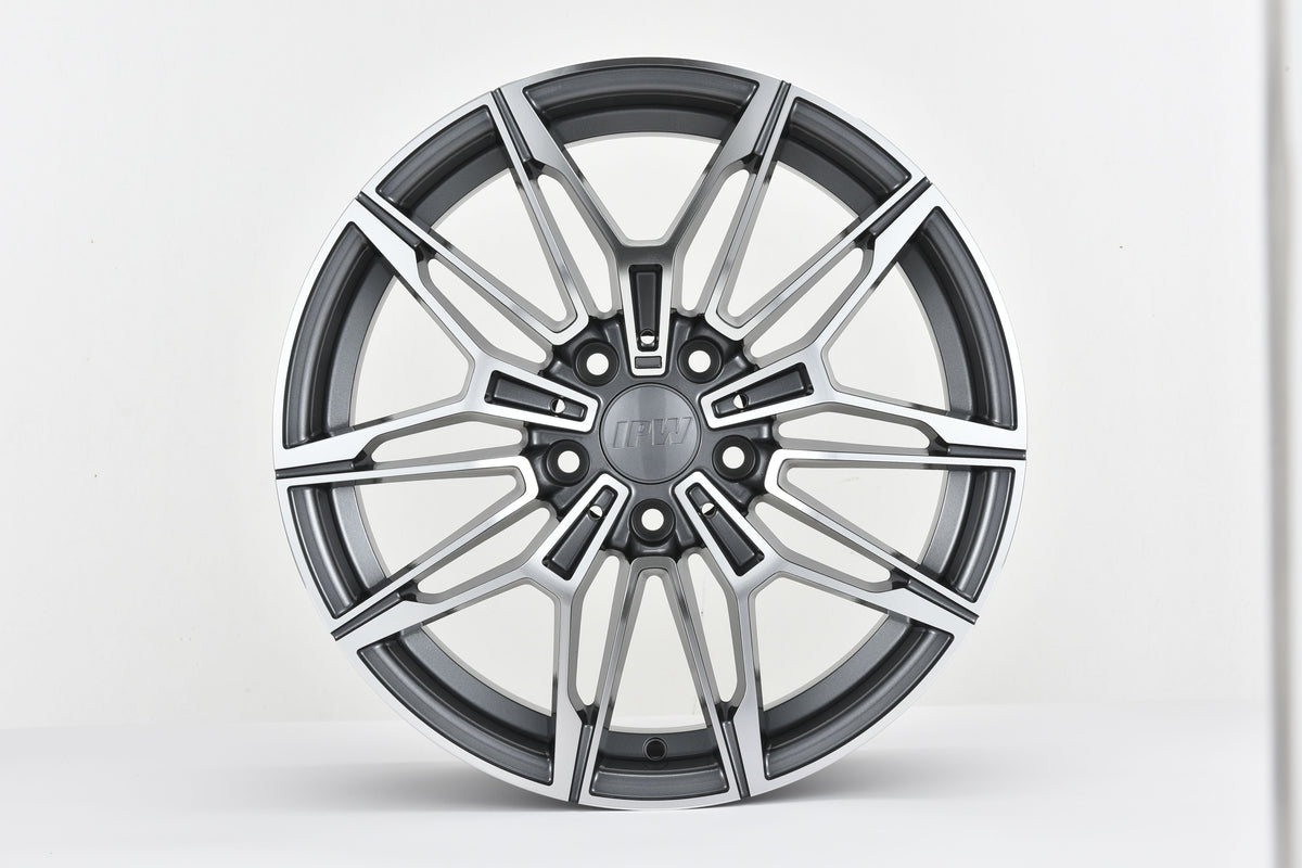 E714 Gunmetal Machined Face 19x8 ET35 / 19x9 ET35 5x120 β (Staggered Set of 4)