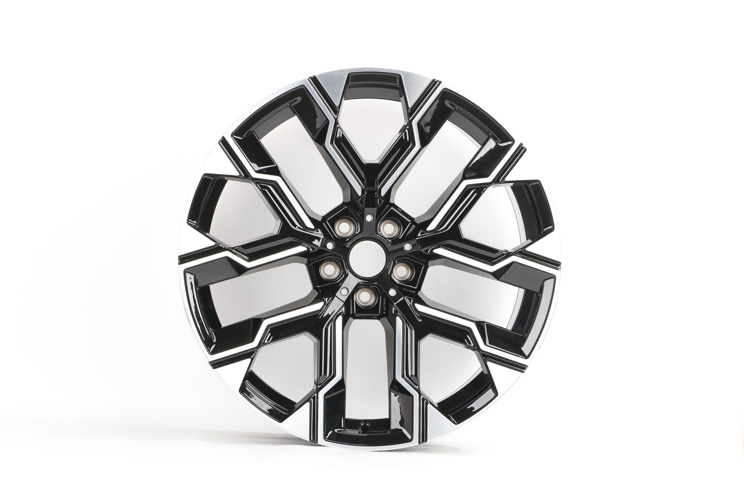 E738 Black Machined Face 20x10.5 ET44 5x112 – (Square Set of 4)