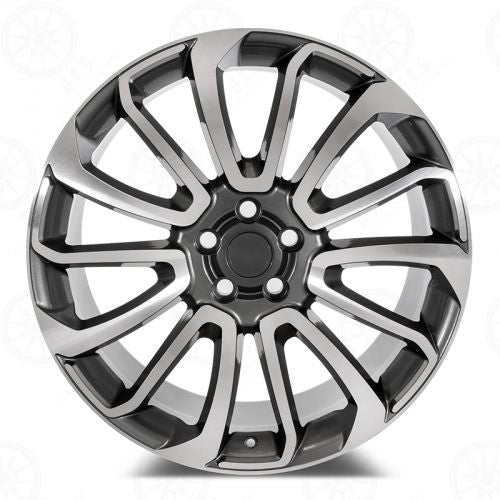 E795 Gunmetal Machined Face 22x9.5 ET45 5.120 - Square Set (4 Wheels)
