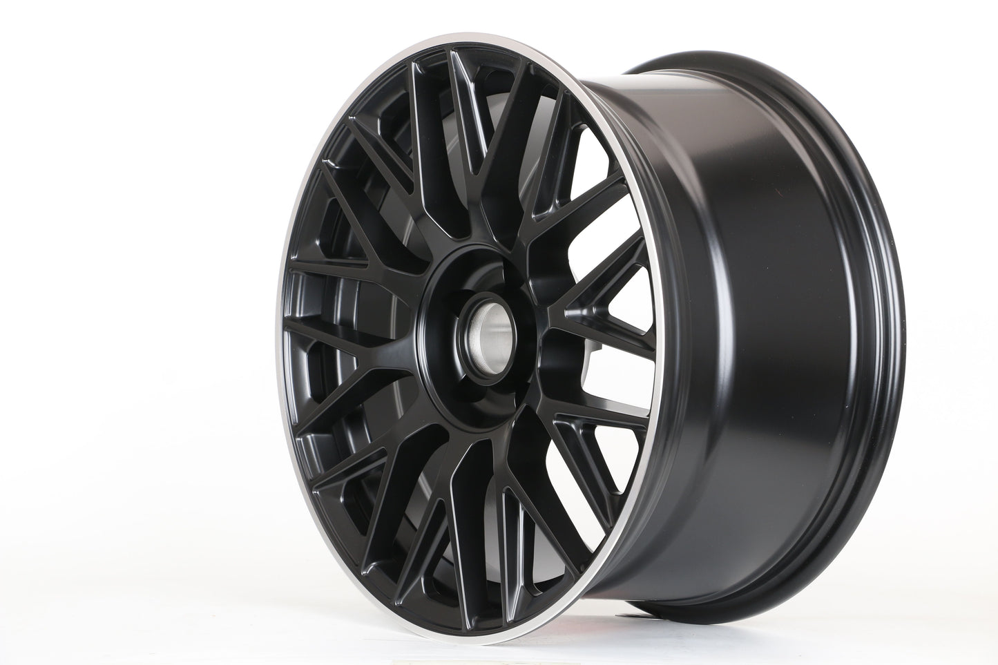 E803 Satin Black Machined Lip 19x9.5 ET35 5.112 - Square Set (4 Wheels)