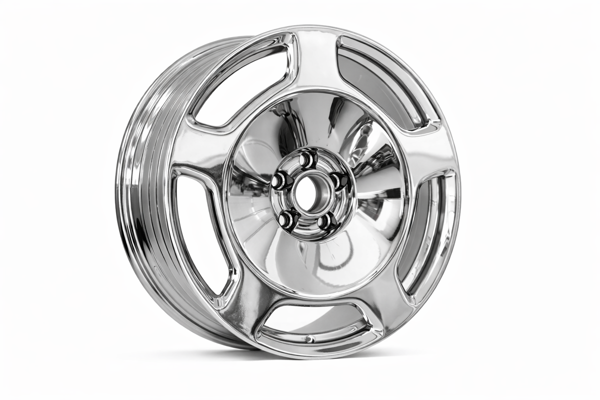 E832B Polished Face 22x9 5x112 Square Wheels ET25 β Set of 4