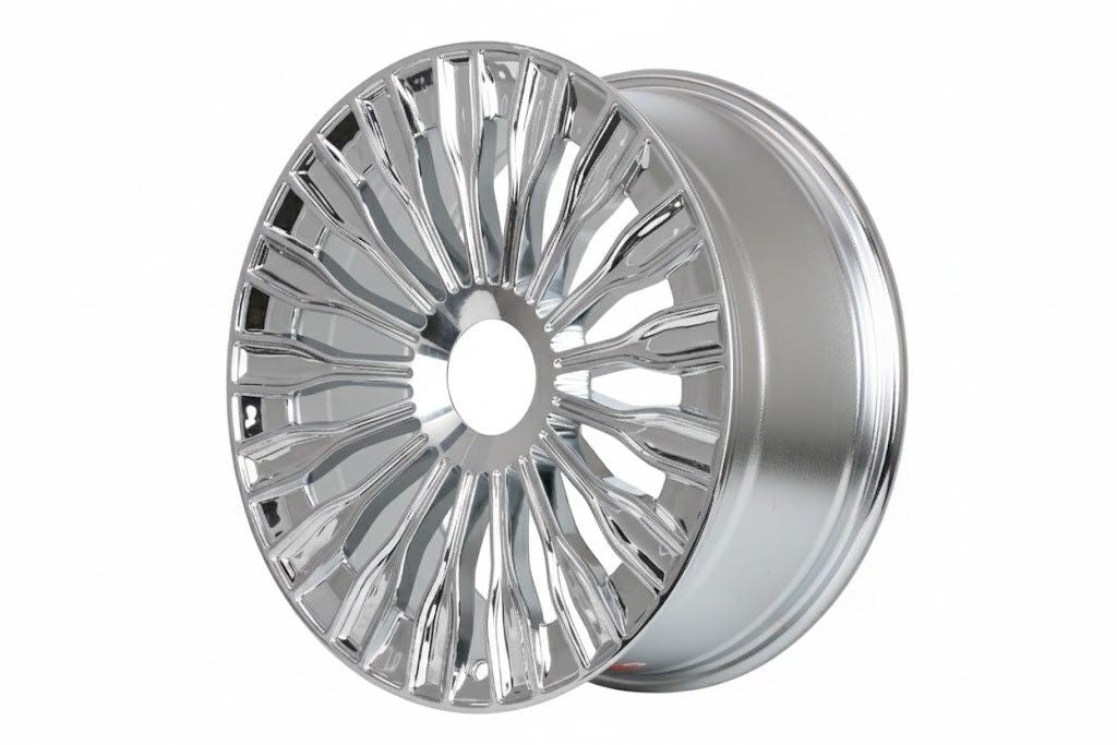 E848 Chrome 20x9.5 ET35 5.112 - Square Set (4 Wheels)