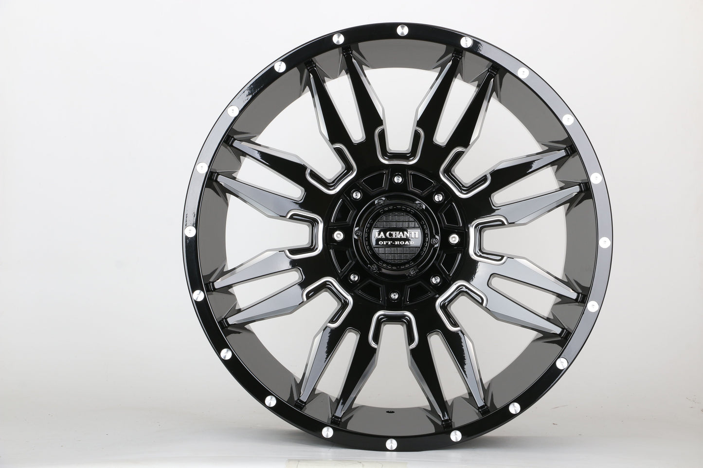 E924 Gloss Black Milled 20x10.0 ET0 6.135.139 - Square Set (4 Wheels)