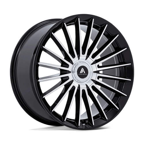 Asanti AB048 Viceroy – 20x9 5x112 / 5x114.3 Gloss Black Machined (Square Set of 4)