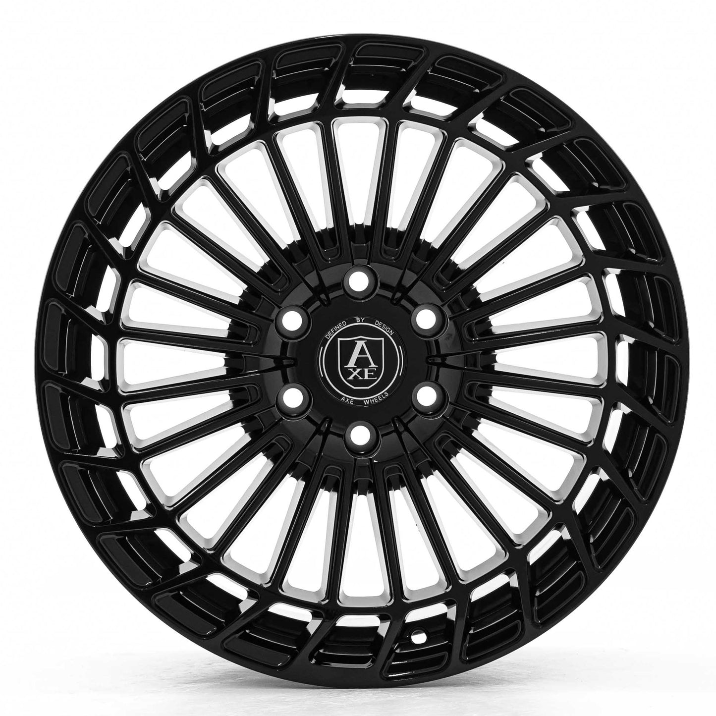 AXE WHEELS EX45 GLOSS BLACK 20x8 ET45 6x120 (Square Set of 4)