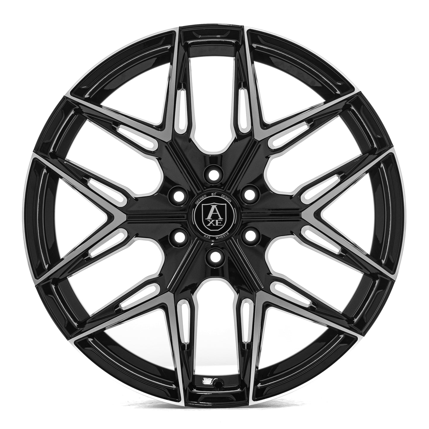 AXE WHEELS HYPE GLOSS BLACK MILLED 20x8.5 ET45 6x130 (Square Set of 4)