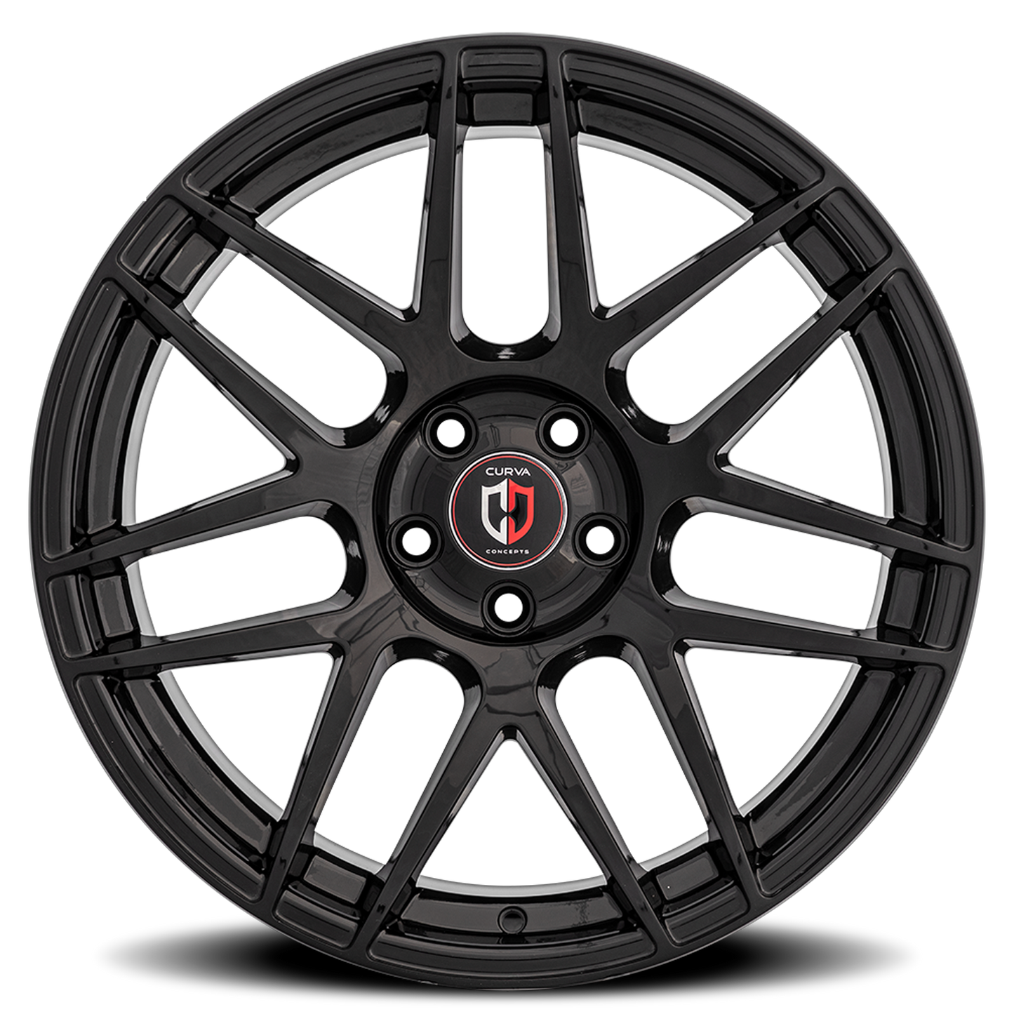 Curva Concepts C300 BLK 22x10.5 +40 5x120mm 72.56mm Gloss Black