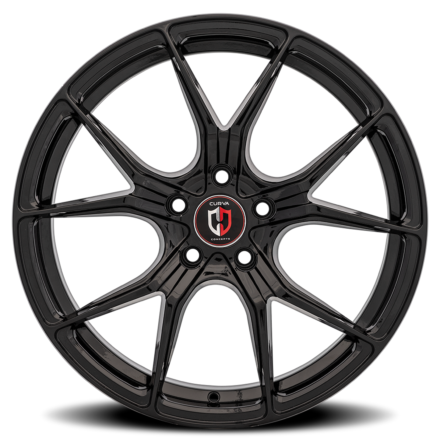 Curva Concepts C42 BLK 20x8.5 +38 5x112mm 73.1mm Gloss Black