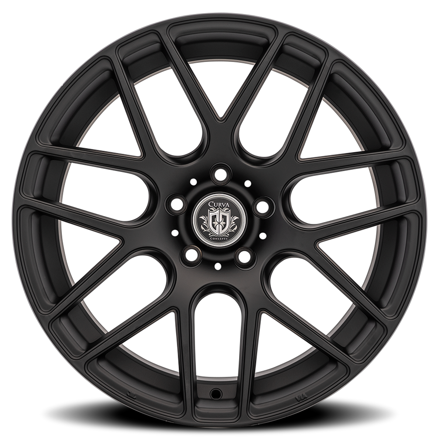 Curva Concepts C7 MTBK 18x9 +35 5x114.3mm 73.1mm Matte Black