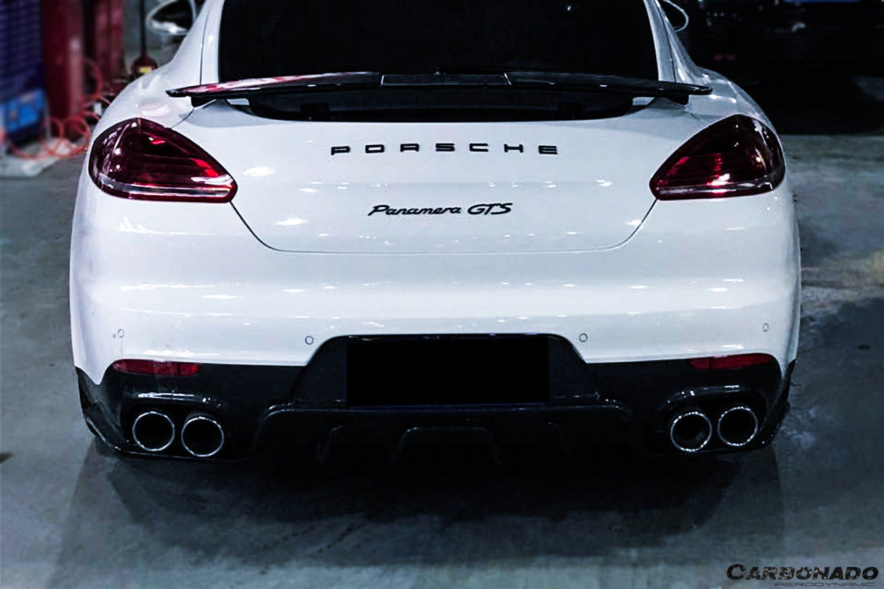 2013-2016 Porsche Panamera 970.2 BS-Sport Style Carbon Fiber Rear Diffuser - Carbonado