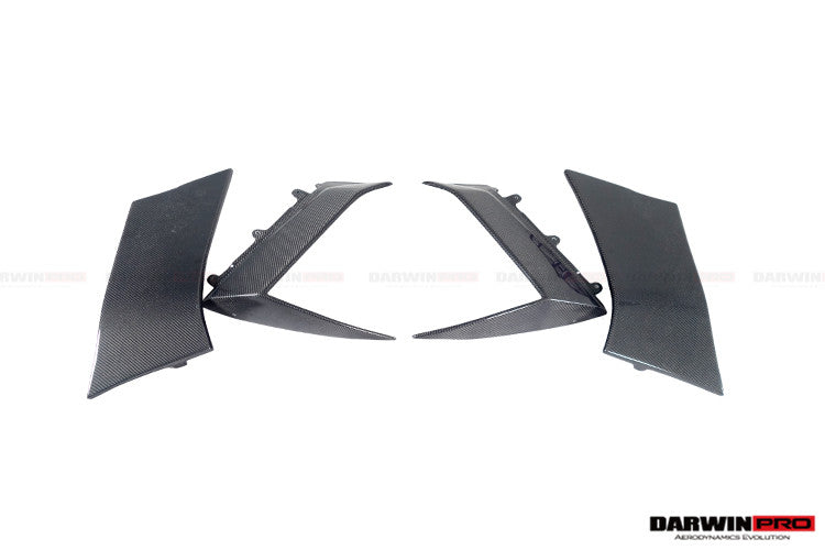 2011-2016 Lamborghini Aventador LP700 Coupe BKSS Style Carbon Fiber Quarter Panel Fender Vents - DarwinPRO Aerodynamics