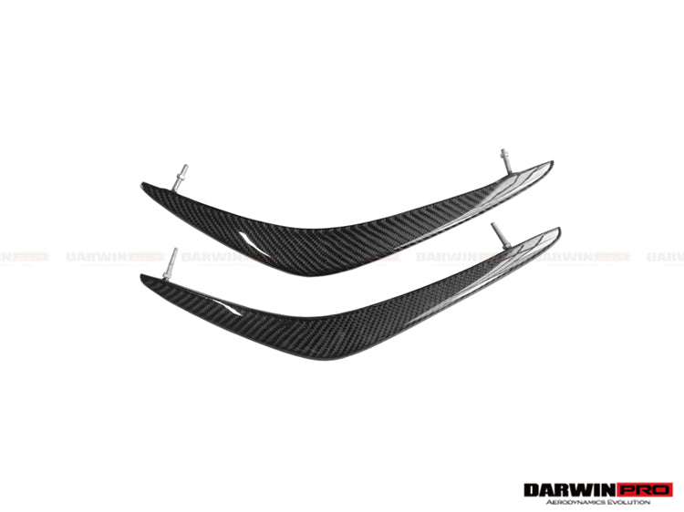 2008-2011 Nissan GTR R35 CBA Carbon Fiber Front Canards - DarwinPRO Aerodynamics