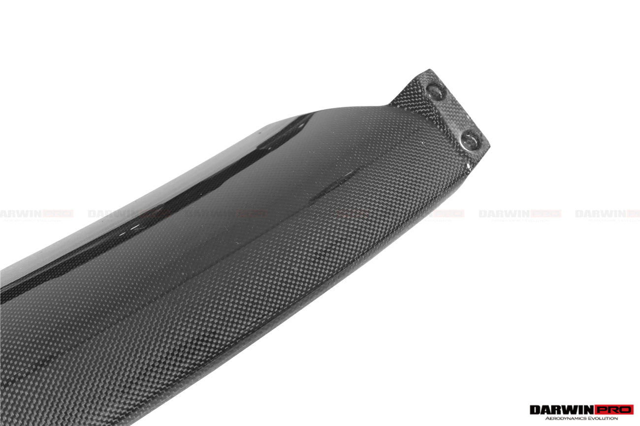 2018-2022 Ferrari 488 Pista Carbon Fiber Front Bumper Low Center Chin Splitter - DarwinPRO Aerodynamics