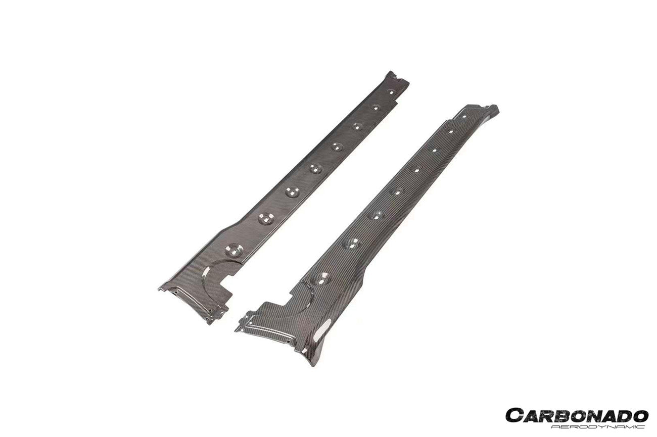 2019-2024 Porsche 911 992 Carrera Cabriolet Convert Turbo SD Style Dry Carbon Fiber Side Skirts