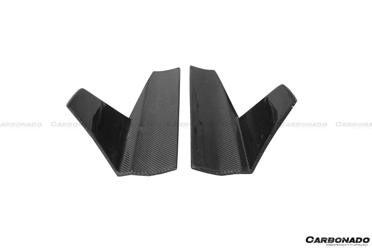 2013-2020 Audi RS3 S3 A3 Sline Sedan BKSS Style Carbon Fiber Side Skirts & Side Skirts Under Board Canard - Carbonado Aero