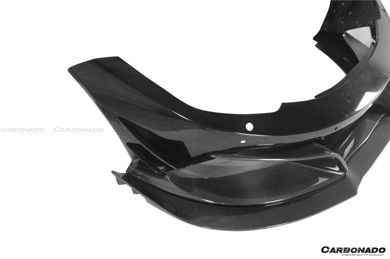 2011-2014 McLaren MP4 12CÂ Rebel Performance Style Front Bumper w/ Lip - Carbonado Aero