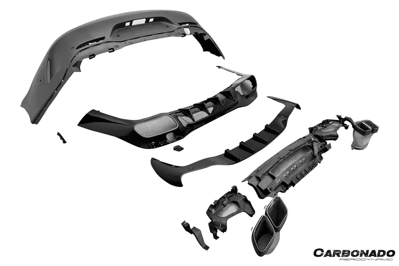 2019-2025 Mercedes Benz AMG GT53 GT50 GT43 4Door Coupe X290 Convert GT63 Style Rear Bumper