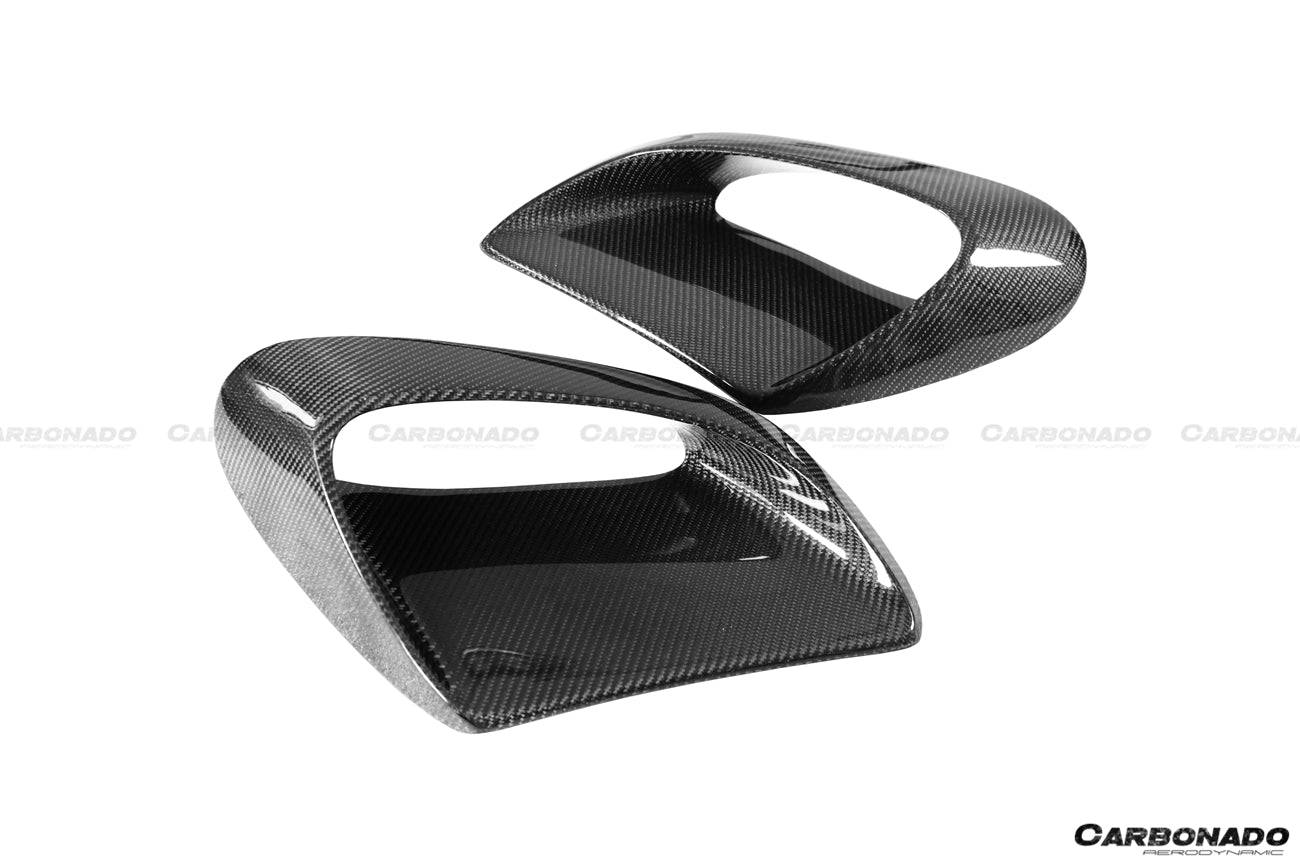 2013-2019 Porsche 911 991 Turbo/S GT2RS Style Carbon Fiber Quarter Panel Side Scoops - Carbonado Aero
