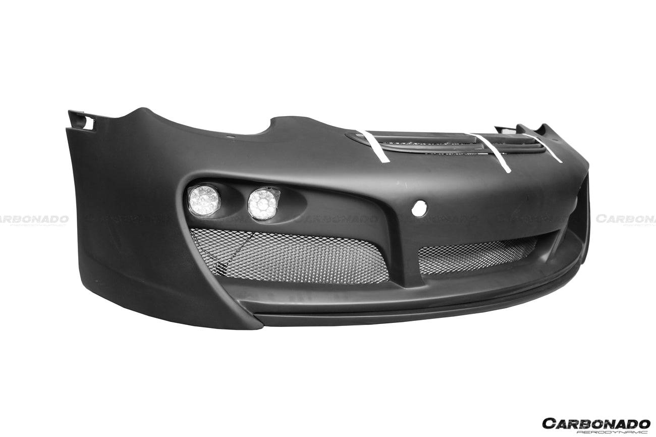 2005-2008 Porsche Cayman/Boxster 987 TA Style Front Bumper w/LED Lights - Carbonado Aero