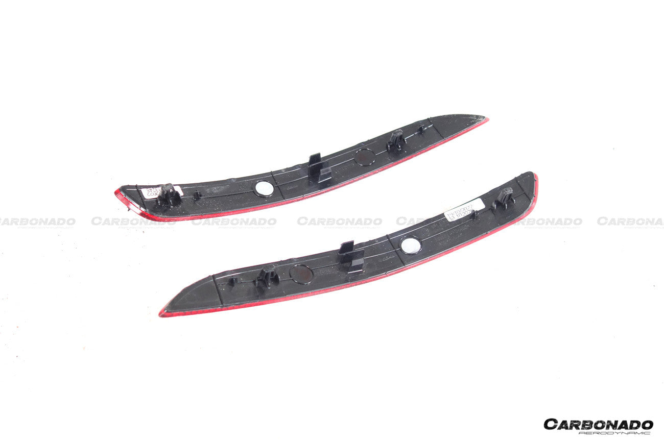2019-2024 Porsche 911 992 Carrera S 4 4S Targa Cabriolet GT3 Style Rear Bumper Red Reflector Panels