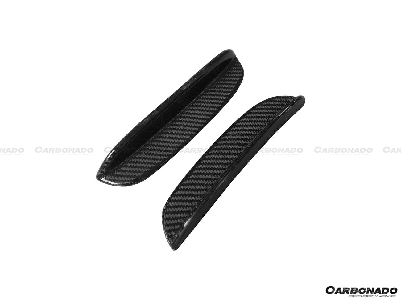 2012-2014 Mercedes Benz W204 C63 AMG Sedan/Coupe BK Style Front Canard - Carbonado Aero