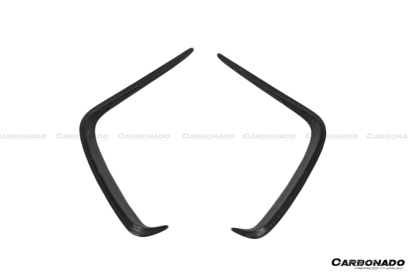 2016-2018 Mercedes Benz W176 A45 AMG BKSS Style Carbon Fiber Rear Bumper Canards - Carbonado Aero