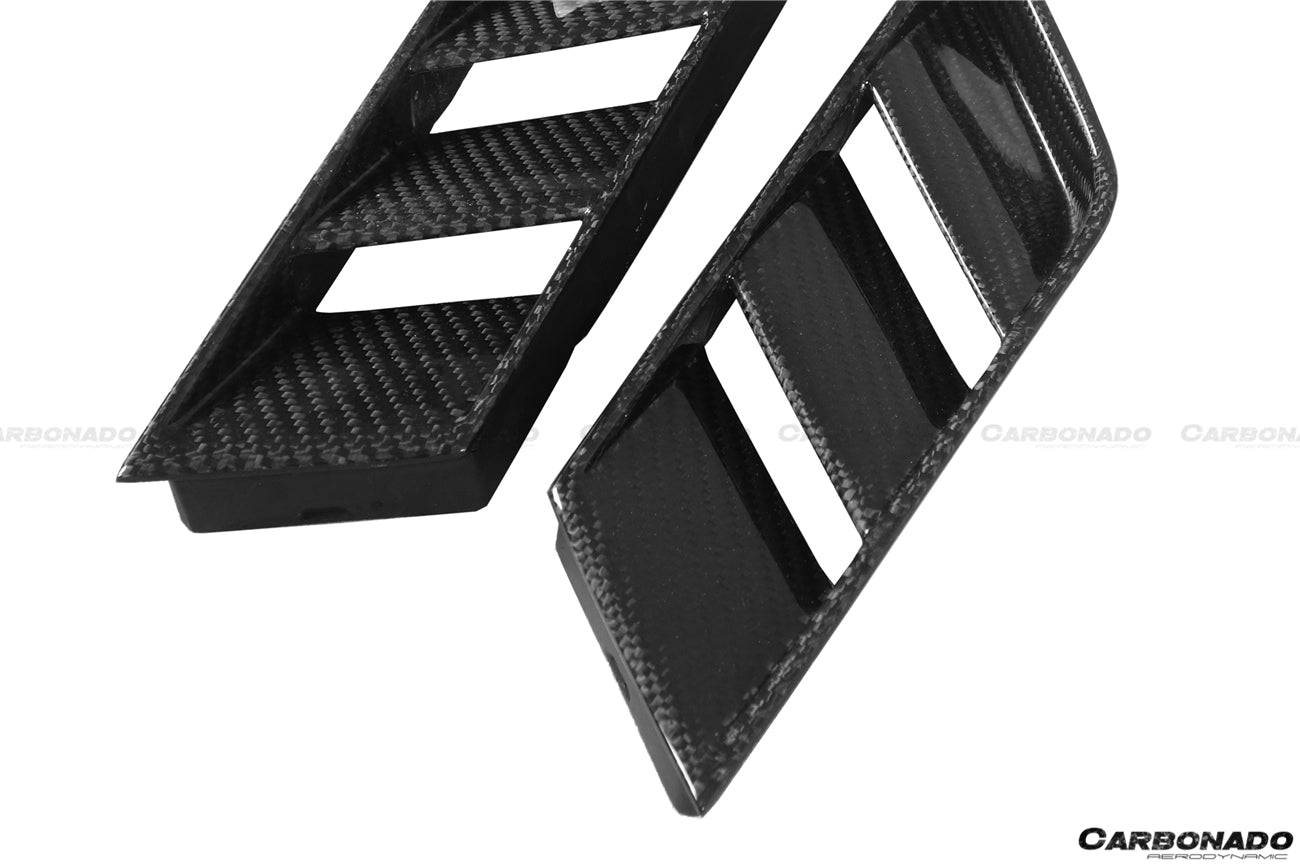 2017-2022 Nissan GTR R35 EBA OEM Style Carbon Fiber Rear Diffuser Side Vents - Carbonado Aero