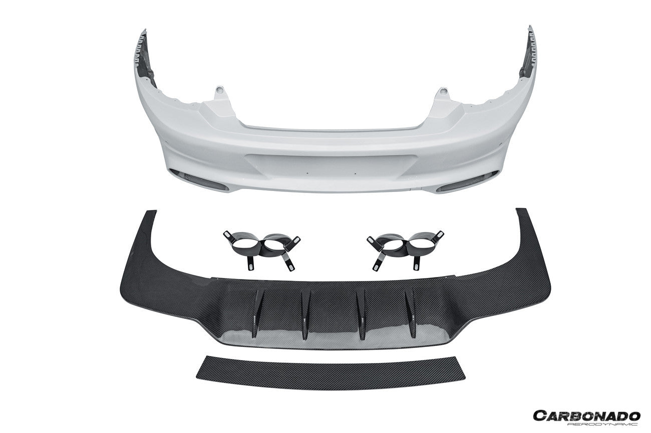 2018-2023 Bentley Continental GT GTC MSY Style Rear Bumper With Exhaust tips