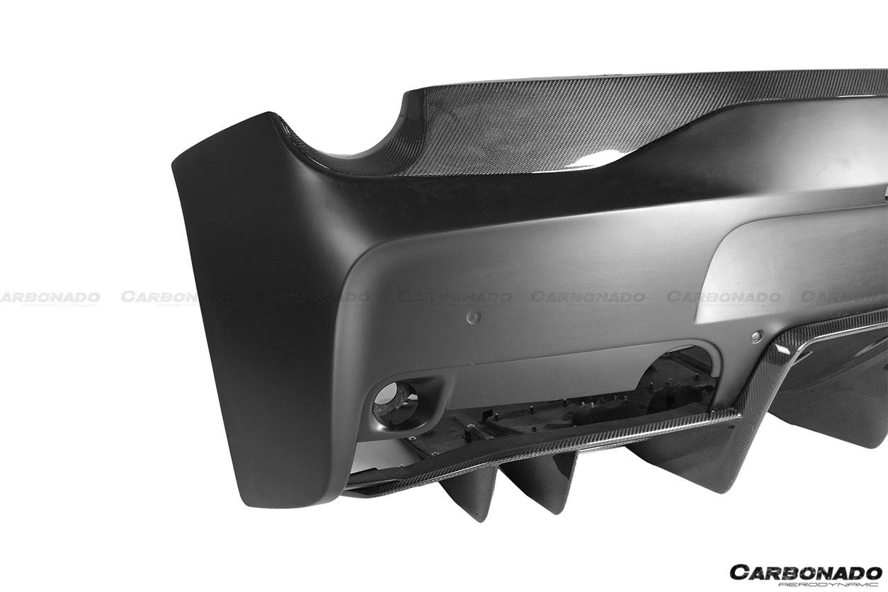 2010-2015 Ferrari 458 Coupe/Spyder Speciale Style Carbon Fiber Rear Bumper W/ Diffuser - Carbonado Aero