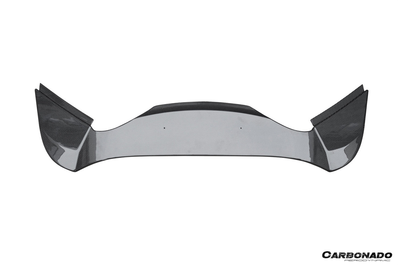 2015-2019 Ferrari 1x1 Weave Dry Carbon Fiber Engine Hood With Glass| Fits 488, Pista Spider