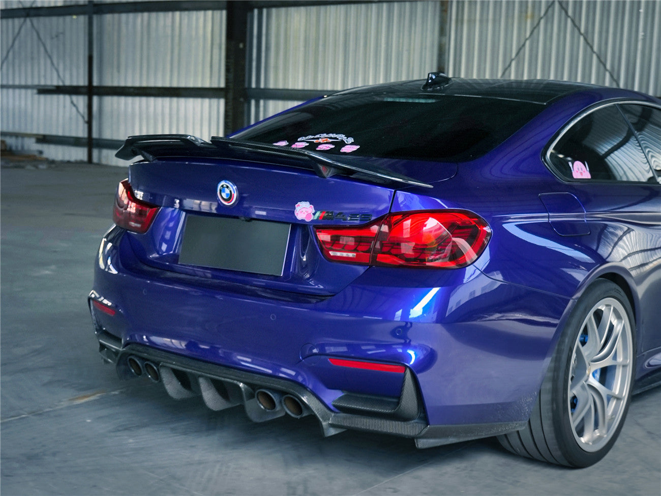 thumbnail image 2 of Carbon Style Trunk Spoiler Lip For BMW F82 M4 Coupe 2015-2020 – PSM High-Kick Adhesive Wing 2 of 5